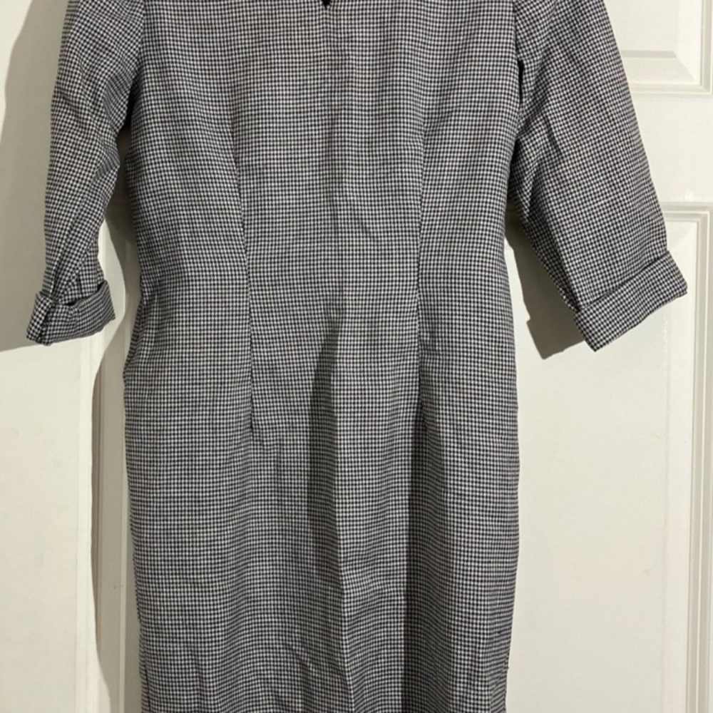 Vintage Jennifer Jeffries Petite Black and White Checkered Dress